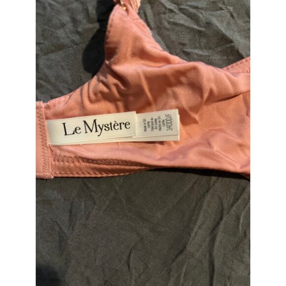 NWT Le Mystere Lace Underwire Bra Pink Floral Full Support Women’s 34F - Picture 3 of 4
